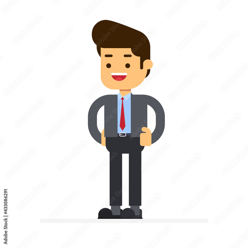 Business man character avatar