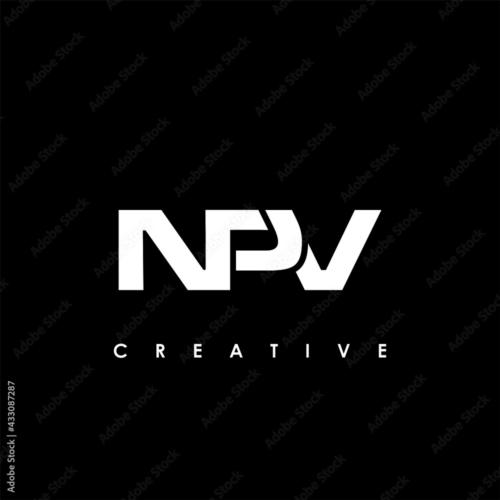 NPV Letter Initial Logo Design Template Vector Illustration