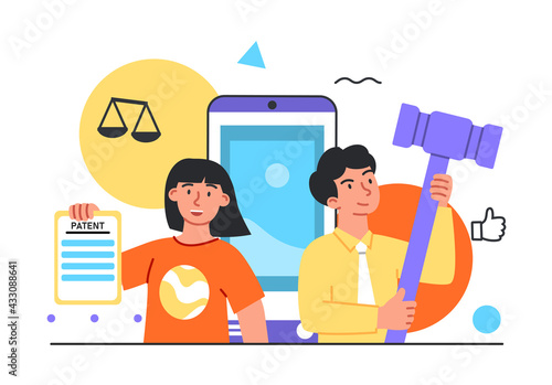 Students studying jurisprudence, learning law