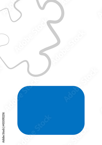 Vertical illustration format A4 - the design of the screen of the phone or tablet for inscriptions and photos