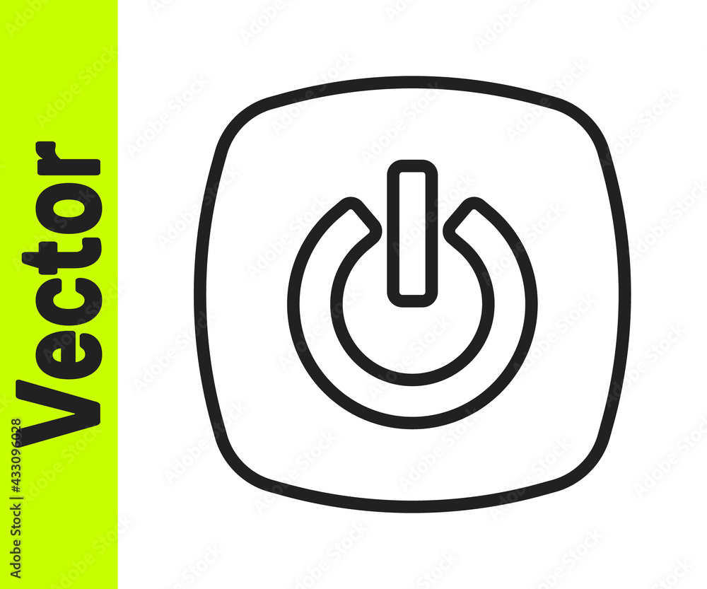 Black line Smart home icon isolated on white background. Remote control. Vector Black line Smart home icon isolated on white background. Remote control. Vector