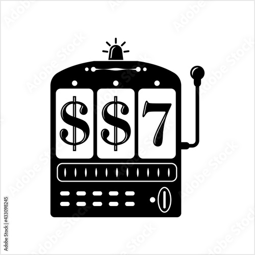 Slot Machine Icon, Fruit Gaming Machine Icon