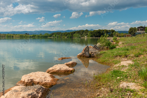 The beautiful lake at Homps called Lac de Jouarres, situated in the South of France