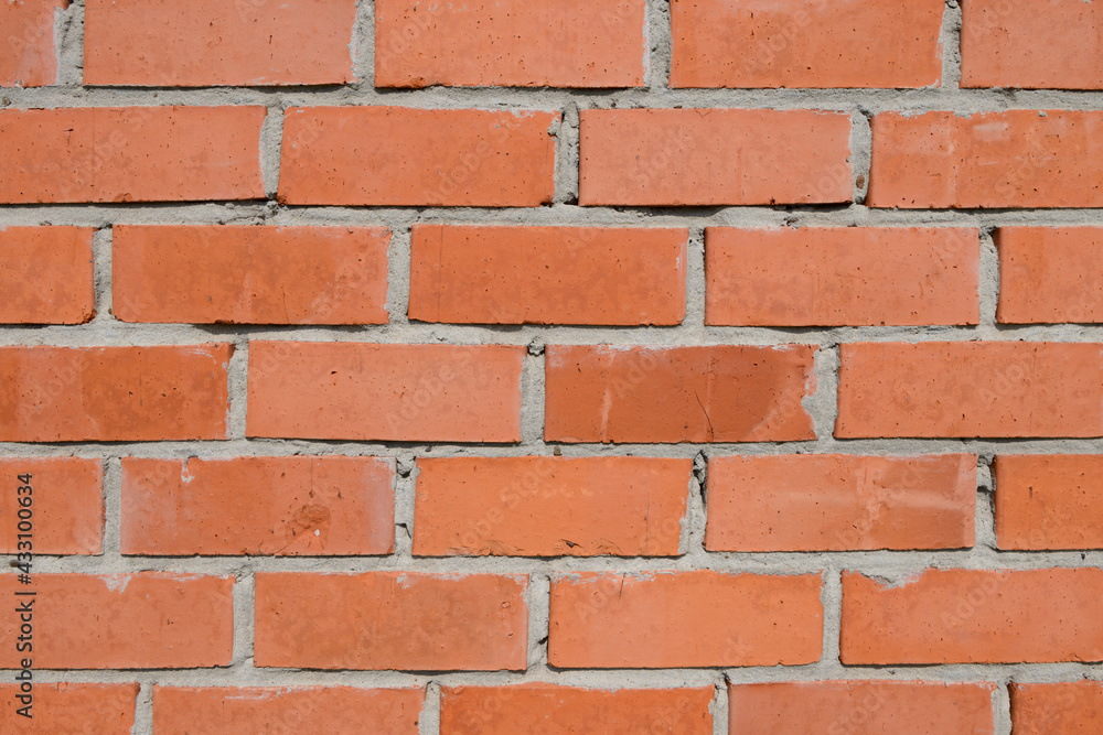 Red brick and Cement mortar brick wall surface Red brick and Cement mortar brick wall surface