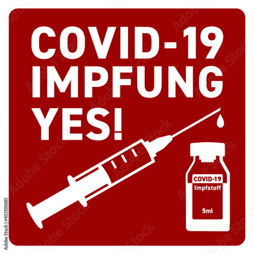 Ja ich bin geimpft gegen Covid-19 Corona Virus