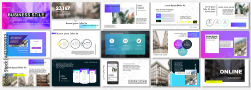Set of business plan presentation template. Social media pack. Easy use in modern blog posts or Editable simple info banner, trendy book. For app, digital display style. Bright web flyer work. a4. ppt