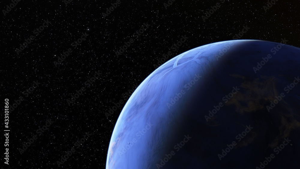 earth-like planet in far space, planets background earth-like planet in far space, planets background