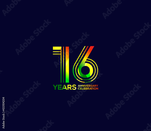 Mixed colors, Festivals 16 Year Anniversary, Party Events, Company Based, Banners, Posters, Card Material, for
