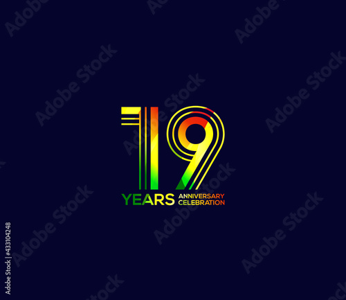 Mixed colors, Festivals 19 Year Anniversary, Party Events, Company Based, Banners, Posters, Card Material, for