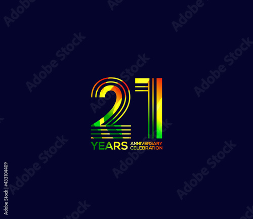 Mixed colors, Festivals 21 Year Anniversary, Party Events, Company Based, Banners, Posters, Card Material, for