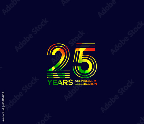 Wallpaper Mural Mixed colors, Festivals 25 Year Anniversary, Party Events, Company Based, Banners, Posters, Card Material, for Torontodigital.ca