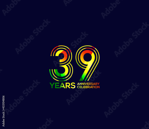 Mixed colors, Festivals 39 Year Anniversary, Party Events, Company Based, Banners, Posters, Card Material, for