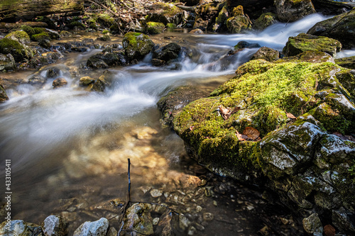Flowing creek, Velky Sokol gorge, Slovak Paradise national park