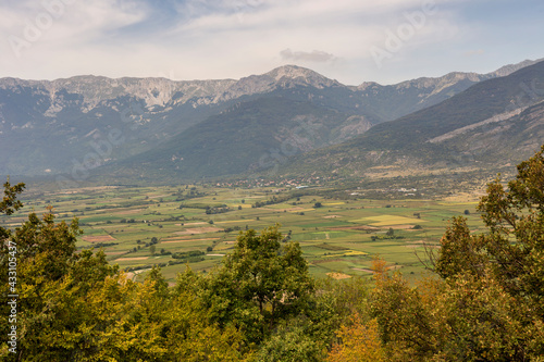 Agricultural land from a height (Greece, Central Macedonia)