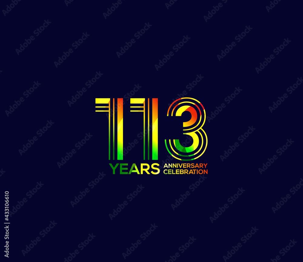 Mixed colors, Festivals 113 Year Anniversary, Party Events, Company Based, Banners, Posters, Card Material, for