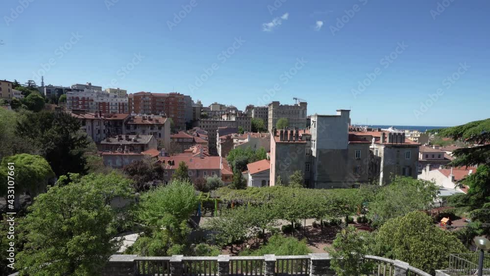 Panoramic view of the garden of San Michele street. Panoramic view of the garden of San Michele street.
