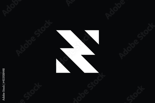 Free Download ZN logo letter design on luxury background. NZ logo monogram initials letter concept. ZN icon logo design. NZ elegant and Professional letter icon design on black background. N Z ZN NZ - GFXLoad