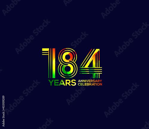 Wallpaper Mural Mixed colors, Festivals 184 Year Anniversary, Party Events, Company Based, Banners, Posters, Card Material, for Torontodigital.ca