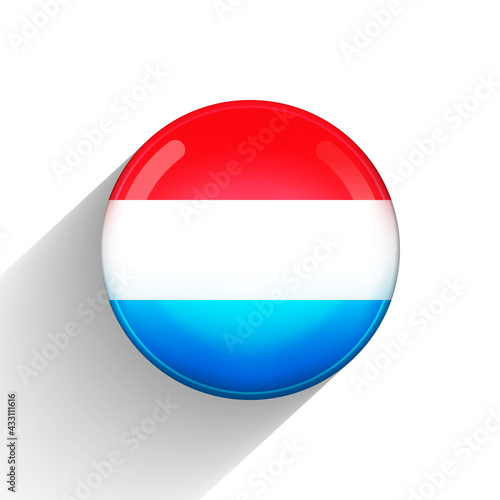 Glass ball with flag of Luxembourg. Round sphere, template icon. Luxembourgish national symbol. Glossy realistic ball, 3D abstract vector illustration highlighted on a white background. Big bubble Free Download Glass ball with flag of Luxembourg. Round sphere, template icon. Luxembourgish national symbol. Glossy realistic ball, 3D abstract vector illustration highlighted on a white background. Big bubble - GFXLoad