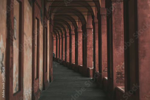 corridor with columns