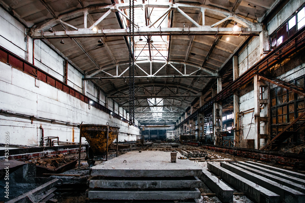 hangar plant for the creation of concrete structures