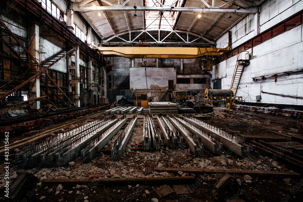 hangar plant for the creation of concrete structures