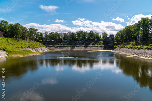 Russia. July 3, 2020. A dock pool for draining water in Kronstadt. © yurisuslov