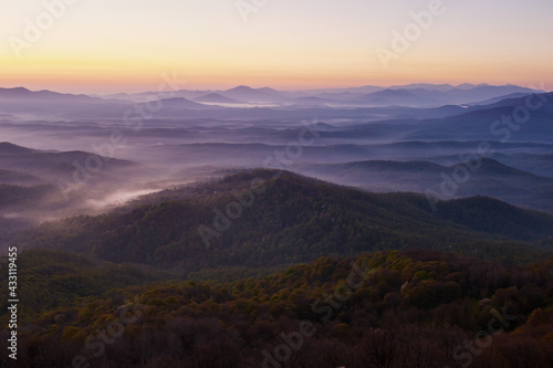 Beautiful sunrise in the mountains © Igor