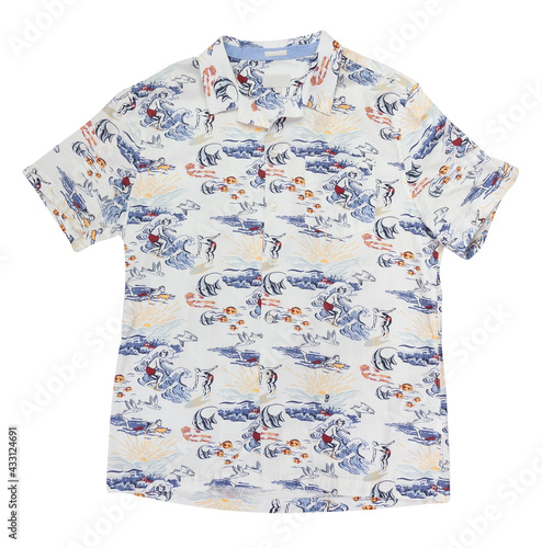 summer casual shirt path isolated on white © bergamont