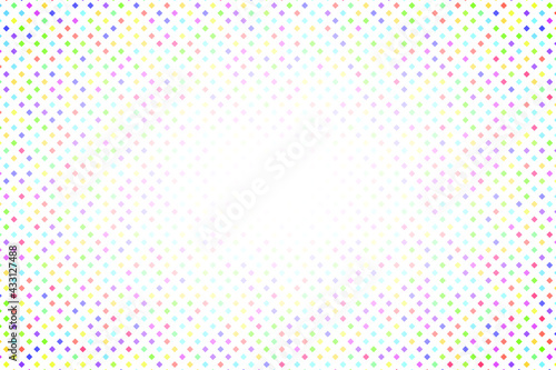 Abstract vector background consisting of small dots and squares.