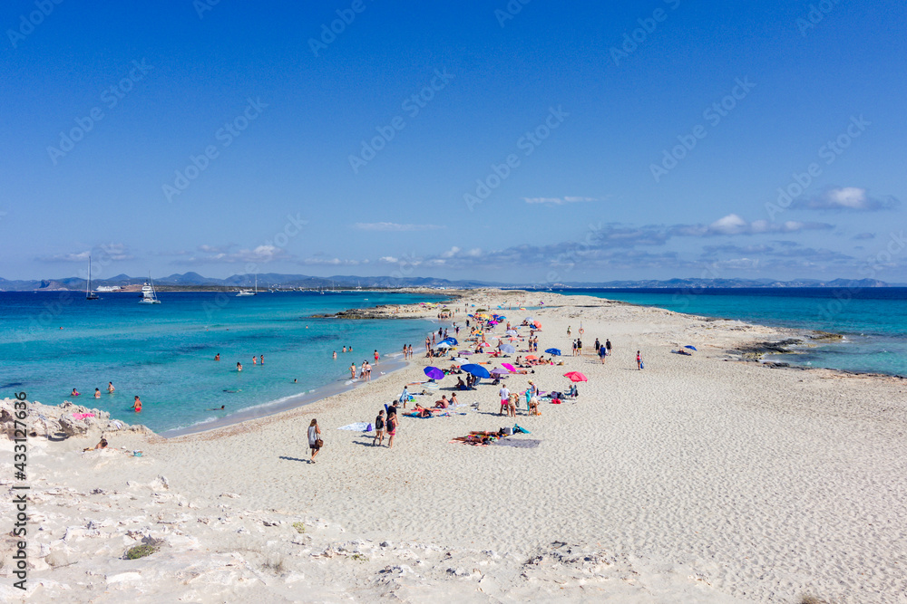 Ses Illetes beach in Formentera (Spain)