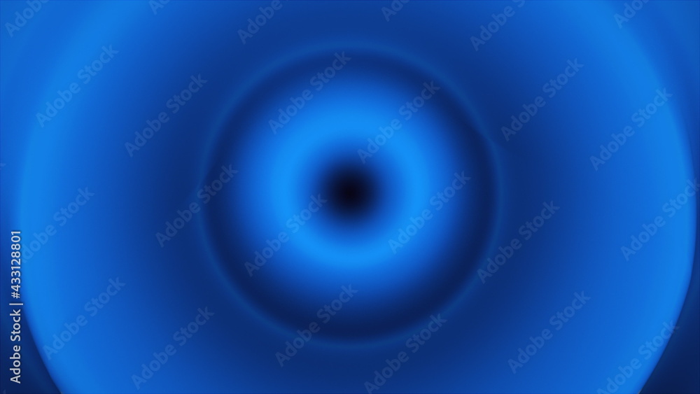 Abstract blue shape with impulse circular waves, computer generated. 3d rendering of fractal background Abstract blue shape with impulse circular waves, computer generated. 3d rendering of fractal background