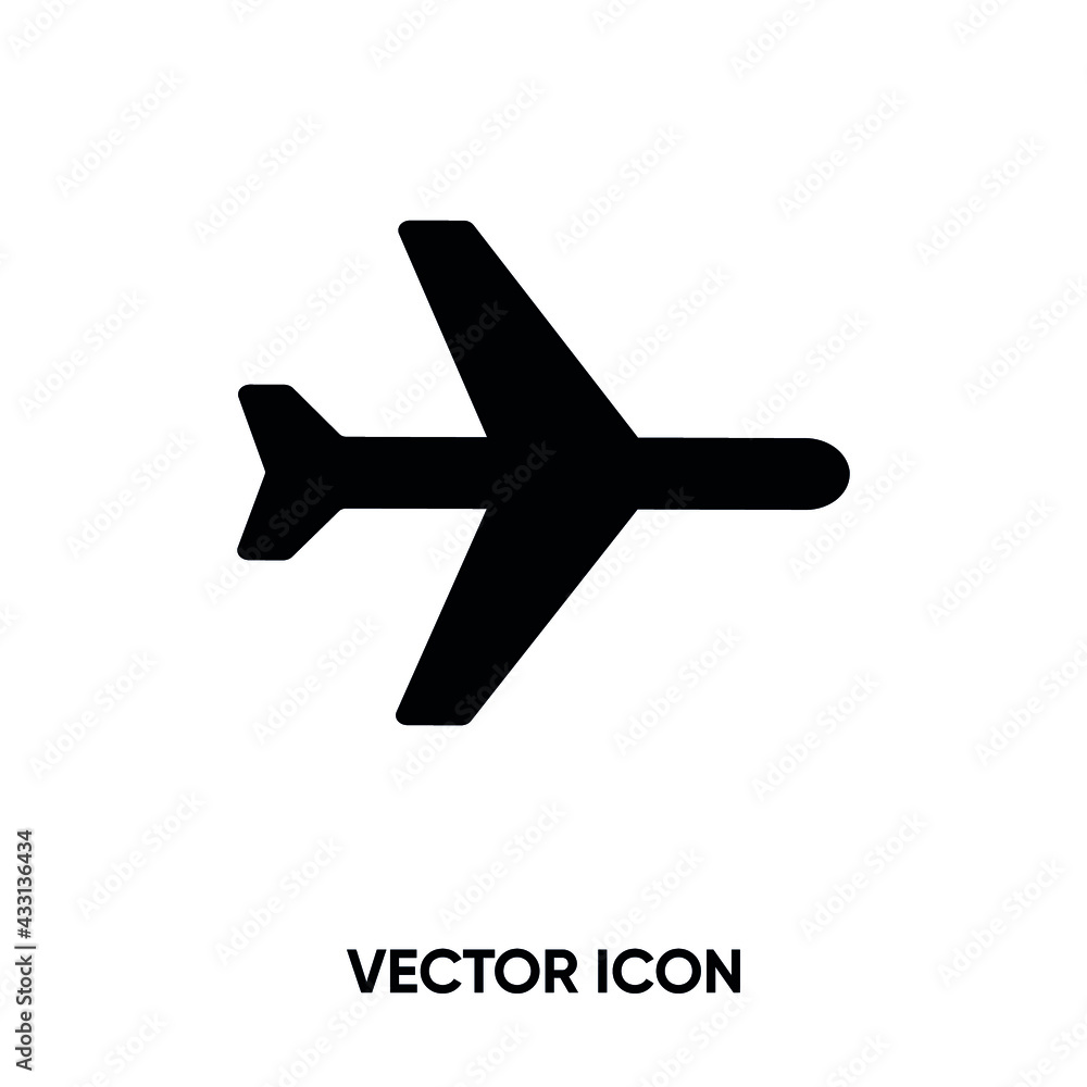 Fototapeta premium Airplane mode vector icon. Modern, simple flat vector illustration for website or mobile app. Airplane symbol, logo illustration. Pixel perfect vector graphics