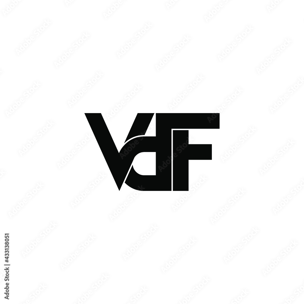 vdf letter original monogram logo design vdf letter original monogram logo design