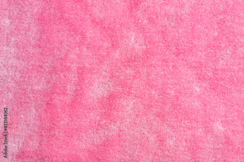 Pink plush texture background - Top view
