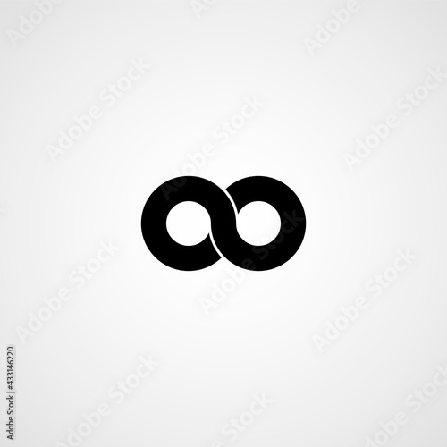 Infinity symbol. Vector illustration. Icon
