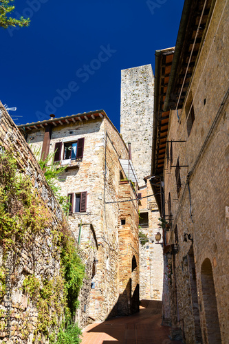View of San Gimignano town in Tuscany, Italy
