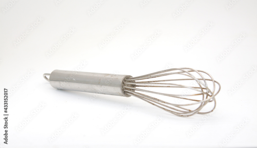 stainless balloon whiskon white background,soft focus stainless balloon whiskon white background,soft focus