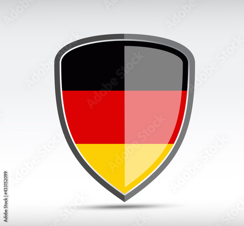 Free Download Shield icon with state flag of Germany - GFXLoad
