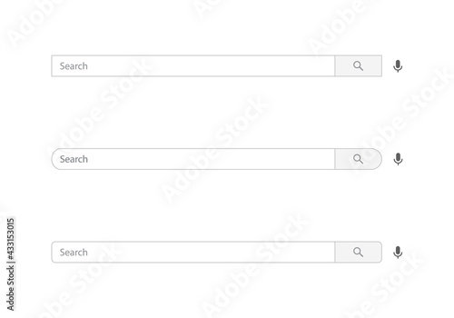 Youtube Search Bar Icon Vector of Channel. Website Searching Box Illustration