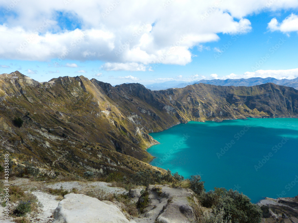 lake and mountains