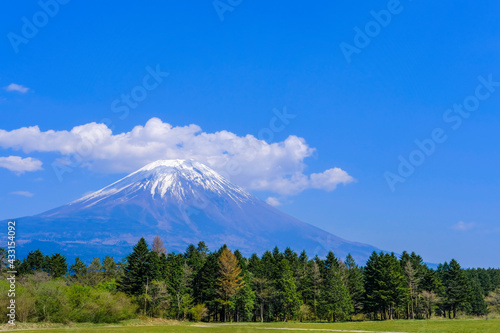 静岡県朝霧高原からの富士山