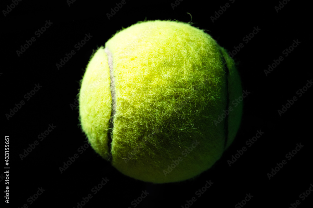 High Contrast Isolated Tennis Ball