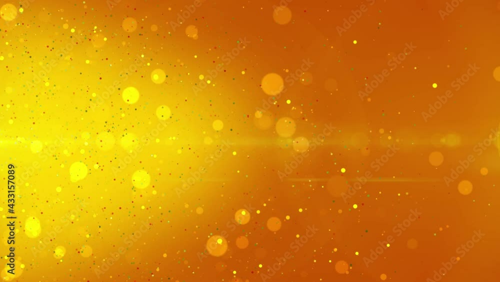 Abstract background with animation of flying and flickering particles as bokeh of light. Abstract background with animation of flying and flickering particles as bokeh of light.