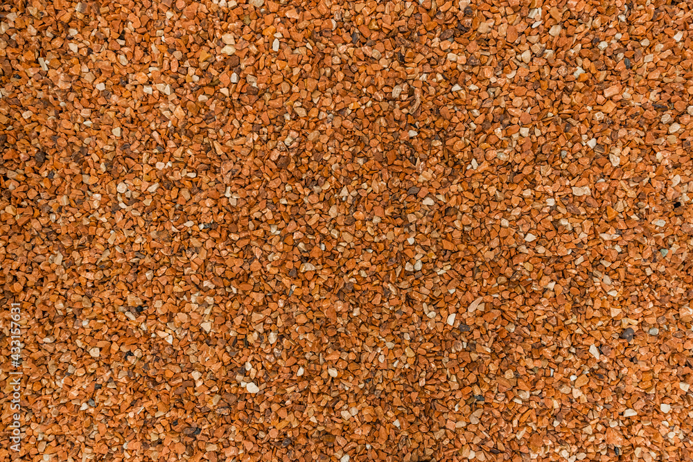 赤い砂利 Pebbles dyed red near the track 赤い砂利 Pebbles dyed red near the track