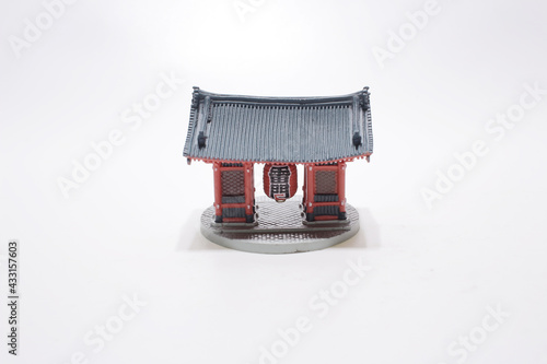 a scale of model  Senso ji, main gate withe Japanese lantern photo
