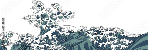 浮世絵　波　その14