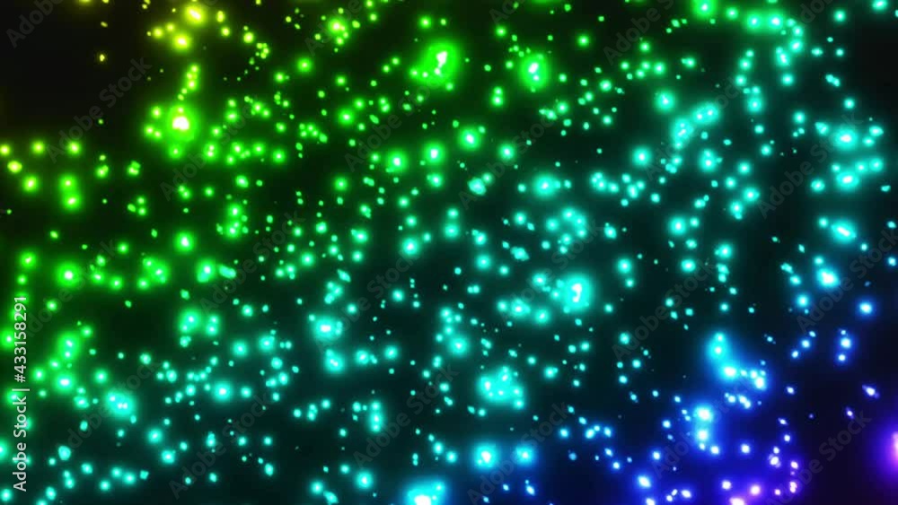 Glittering rainbow-colored particle video 4K Glittering rainbow-colored particle video 4K