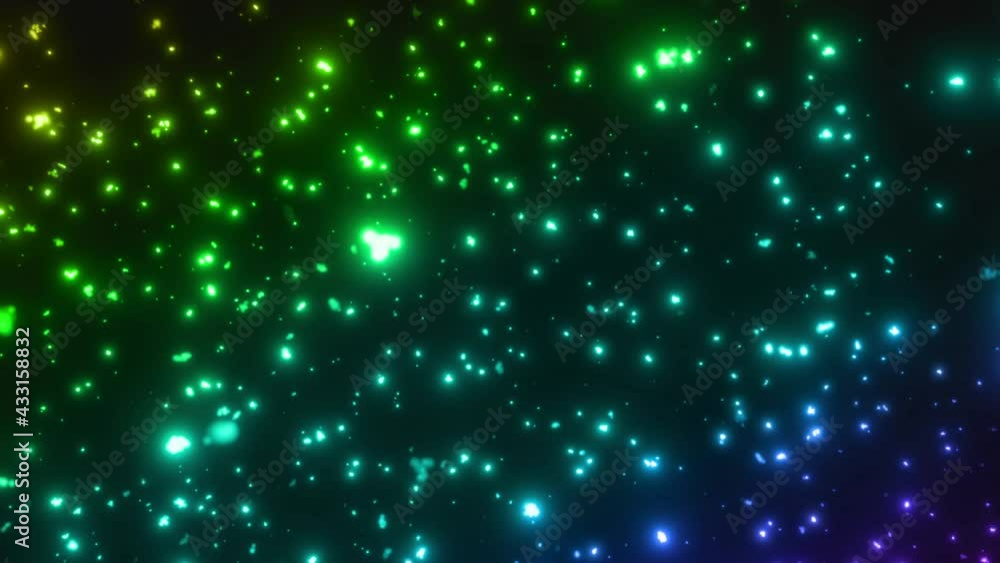 Glittering rainbow-colored particle video 4K Glittering rainbow-colored particle video 4K
