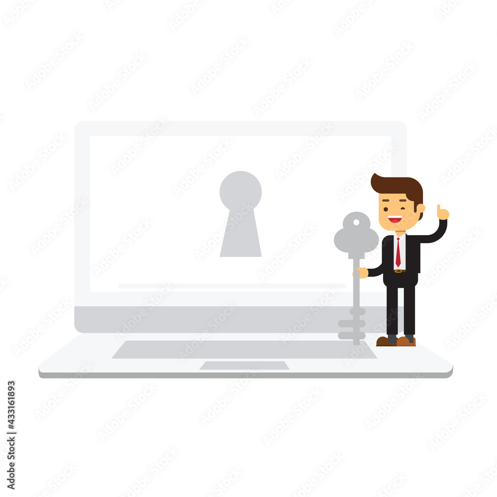 business man and data Security business man and data Security